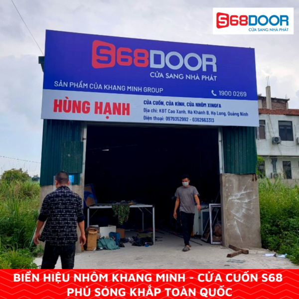 Biển Hiệu Nhôm Hệ Khang Minh - Cửa Cuốn S68 Phủ Sóng Khắp Toàn Quốc