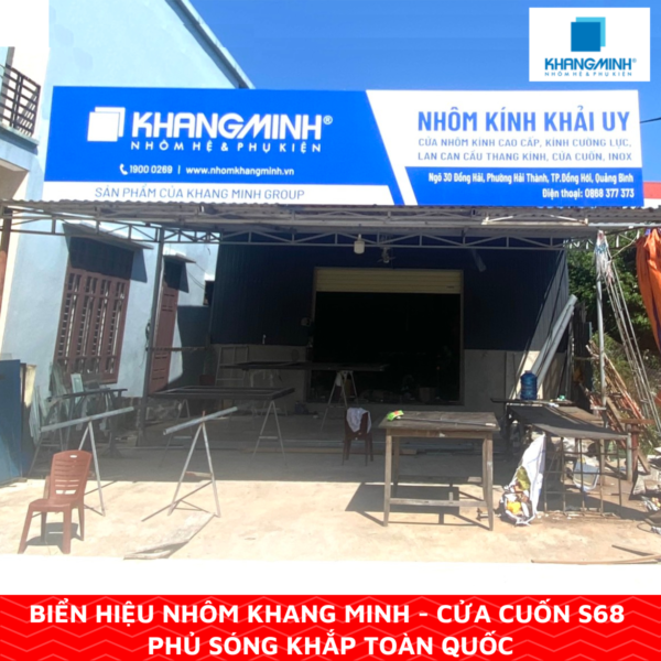 Biển Hiệu Nhôm Hệ Khang Minh - Cửa Cuốn S68 Phủ Sóng Khắp Toàn Quốc