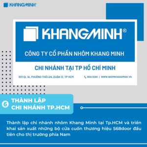 Thành lập chi nhánh nhôm Khang Minh tại Tp. HCM