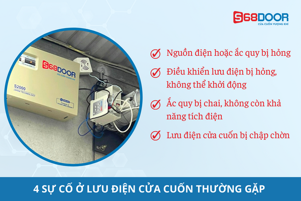 4 Sự Cố Ở Lưu Điện Cửa Cuốn Thường Gặp Và Cách Khắc Phục