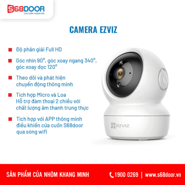 Bộ Điều Khiển Thông Minh Cửa Cuốn S68 Bằng Wifi Camera