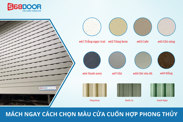 Mách Ngay Cách Chọn Màu Cửa Cuốn Hợp Phong Thủy