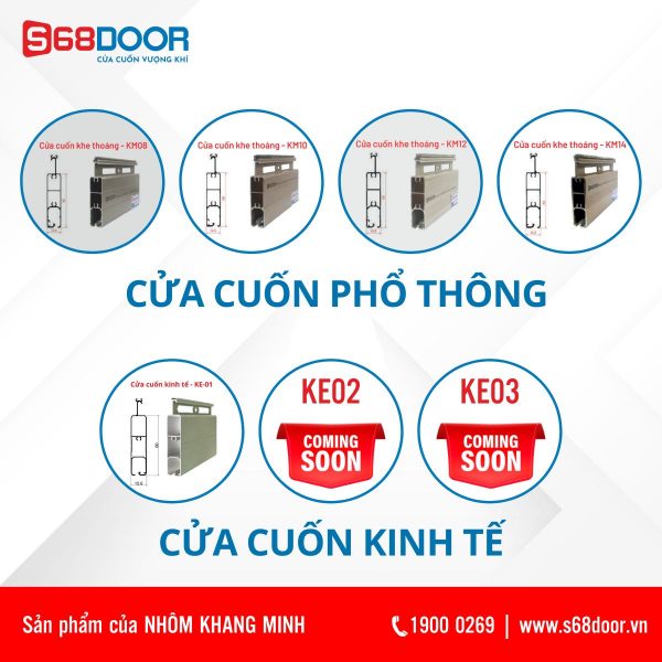 Giới Thiệu Cơ Cấu Sản Phẩm Cửa Cuốn S68 Năm 2023