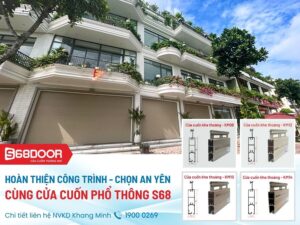 Hoàn Thiện Công Trình - Chọn An Yên Cùng Cửa Cuốn Phổ Thông S68